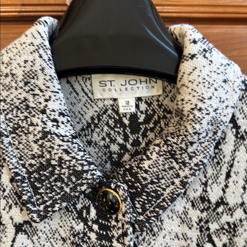 St. John Collection Black and White Jacket